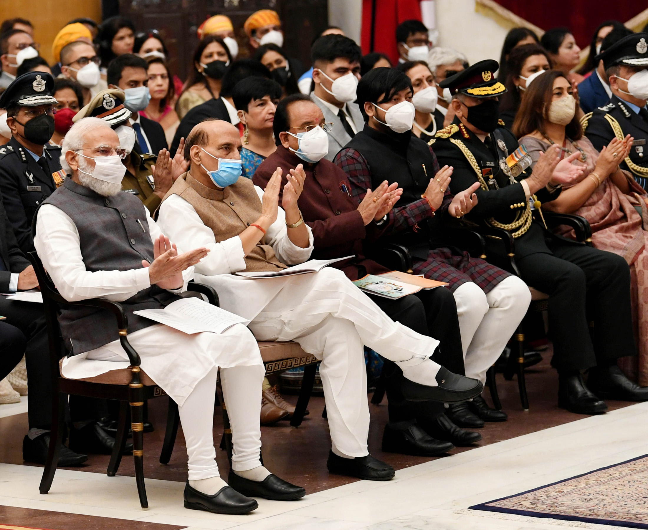 Pm At The Defence Investiture Ceremony I At Rashtrapati Bhavan In New