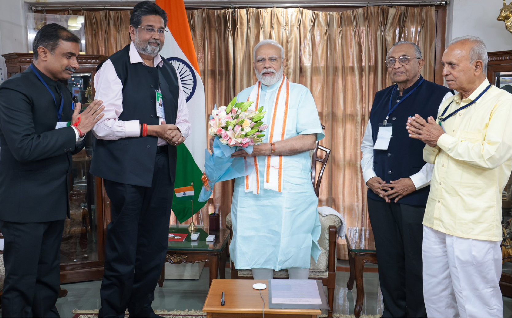 Pm Chairs Meeting Of The Shree Somnath Trust In Gandhinagar Gujarat