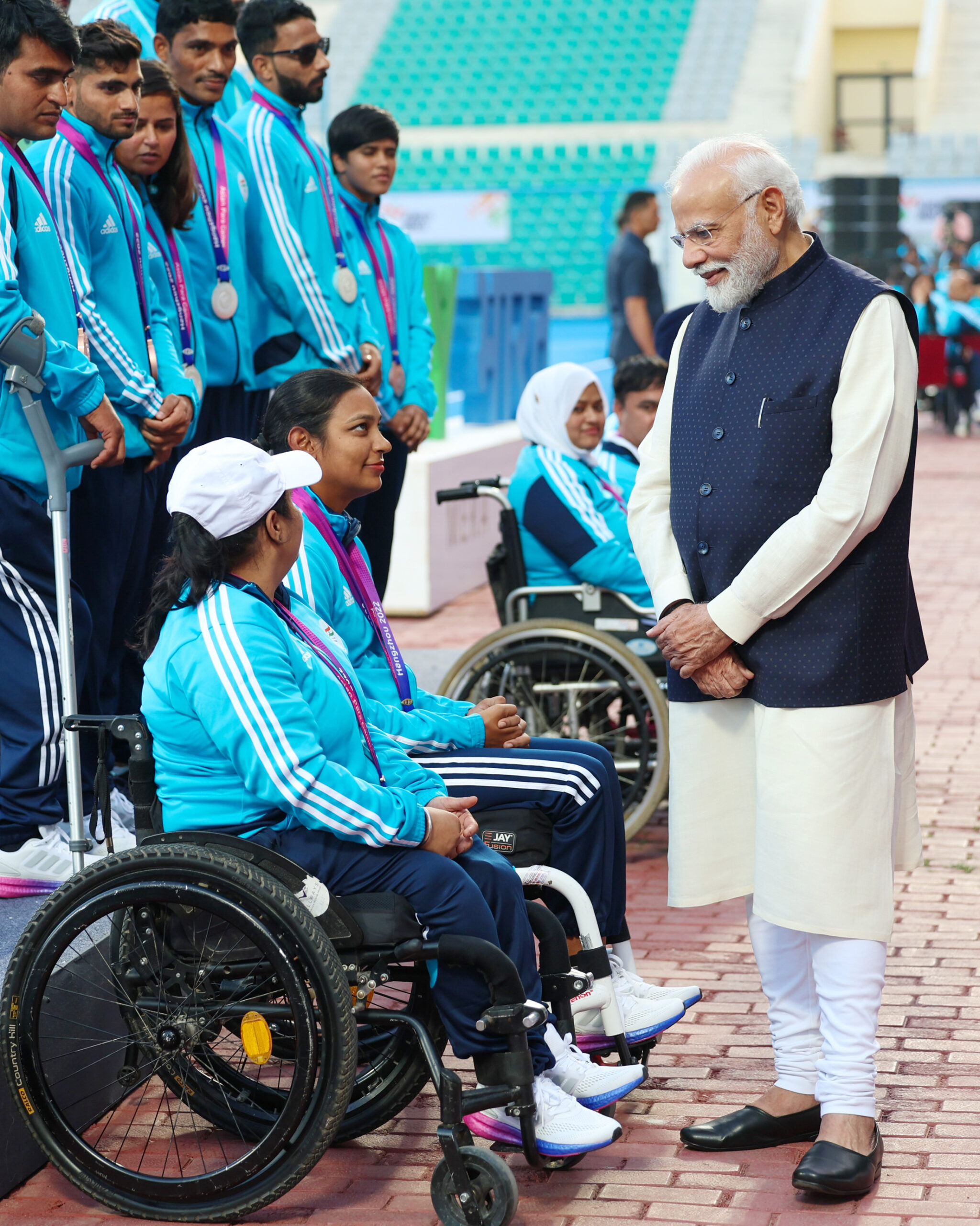 PM Addresses Contingent Of Indian Athletes Who Participated In Asian