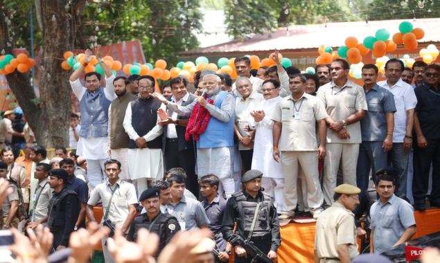  Narendra Modi is Welcomed in New Delhi