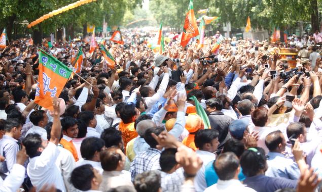  Narendra Modi is Welcomed in New Delhi