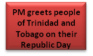 PM greets people of Trinidad and Tobago on their Republic Day