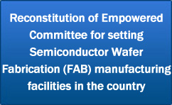 Reconstitution of Empowered Committee regarding setting up of Semiconductor Wafer Fabrication (FAB) manufacturing facilities in the country