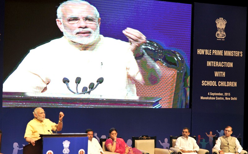 Text of PM’s address at the interaction with school children on the eve of Teachers’ Day