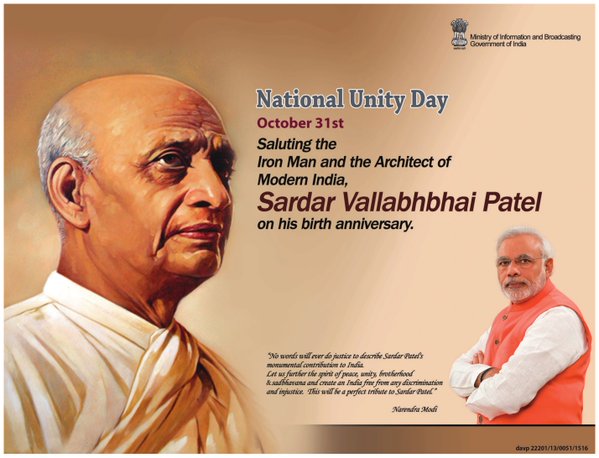 PM salutes Sardar Vallabhbhai Patel on his birth anniversary