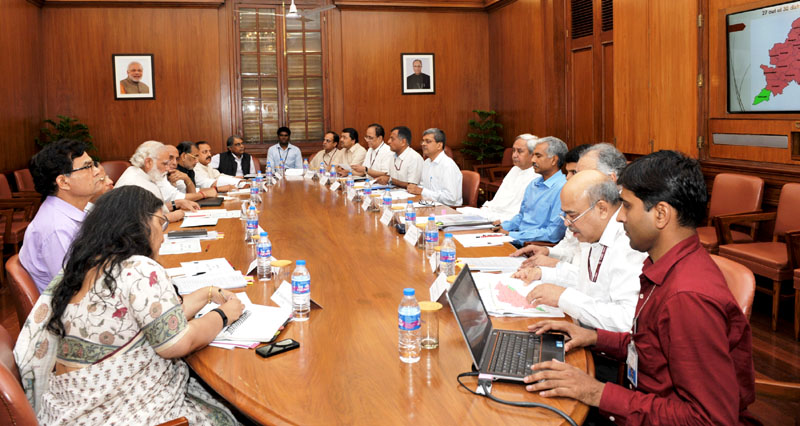 PM reviews drought and water scarcity situation at high level meeting with Odisha CM