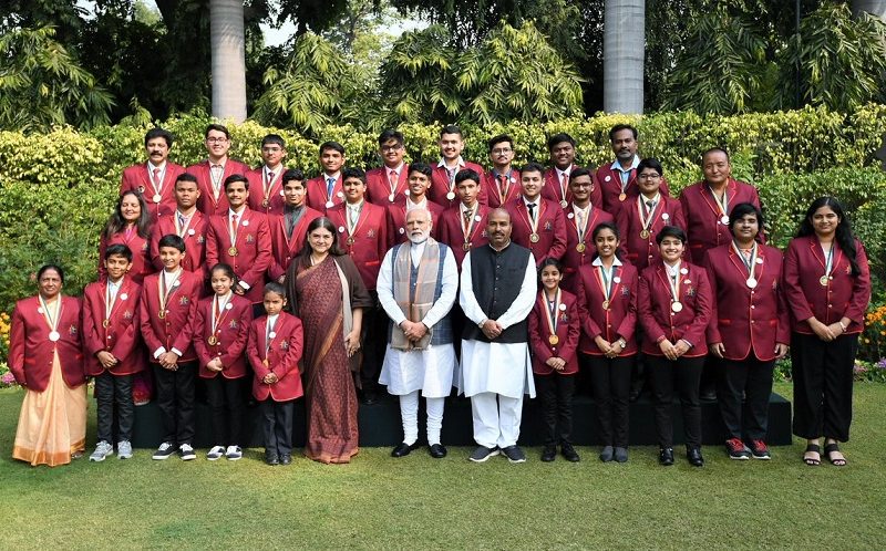 PM interacts with winners of Rashtriya Bal Puraskar 2019