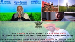 PM releases next instalment of financial benefit under PM Kisan Samman Nidhi