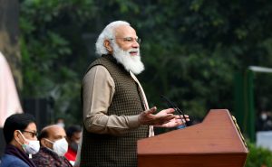 PM’s interaction with Tribal Guests, NCC cadets, NSS Volunteers and Republic Day Tableaux Artists at an ‘At Home’ event