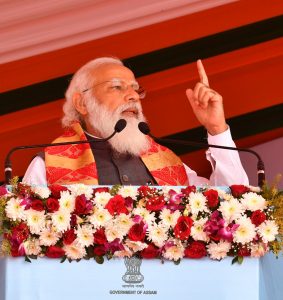 PM’s address at the launch of development projects in Sonitpur District, Assam