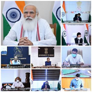 PM interacts with Chief Ministers of the North-Eastern states on COVID-19 situation