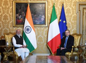 PM meets Italian PM Mario Draghi on the margins of G20 Summit in Rome