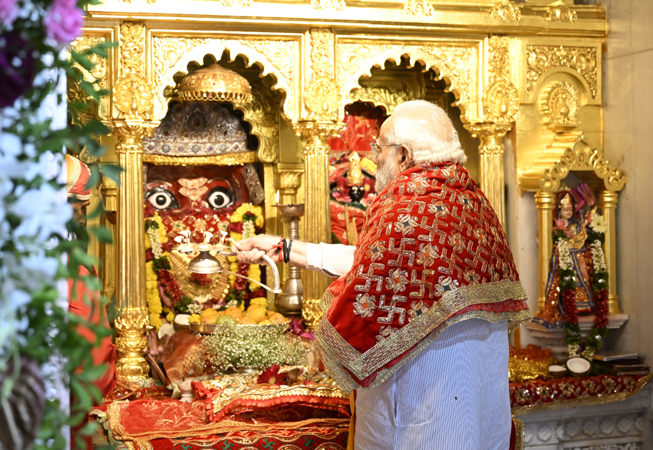 Pm Inaugurates The Redeveloped Temple Of Shree Kalika Mata At Pavagadh