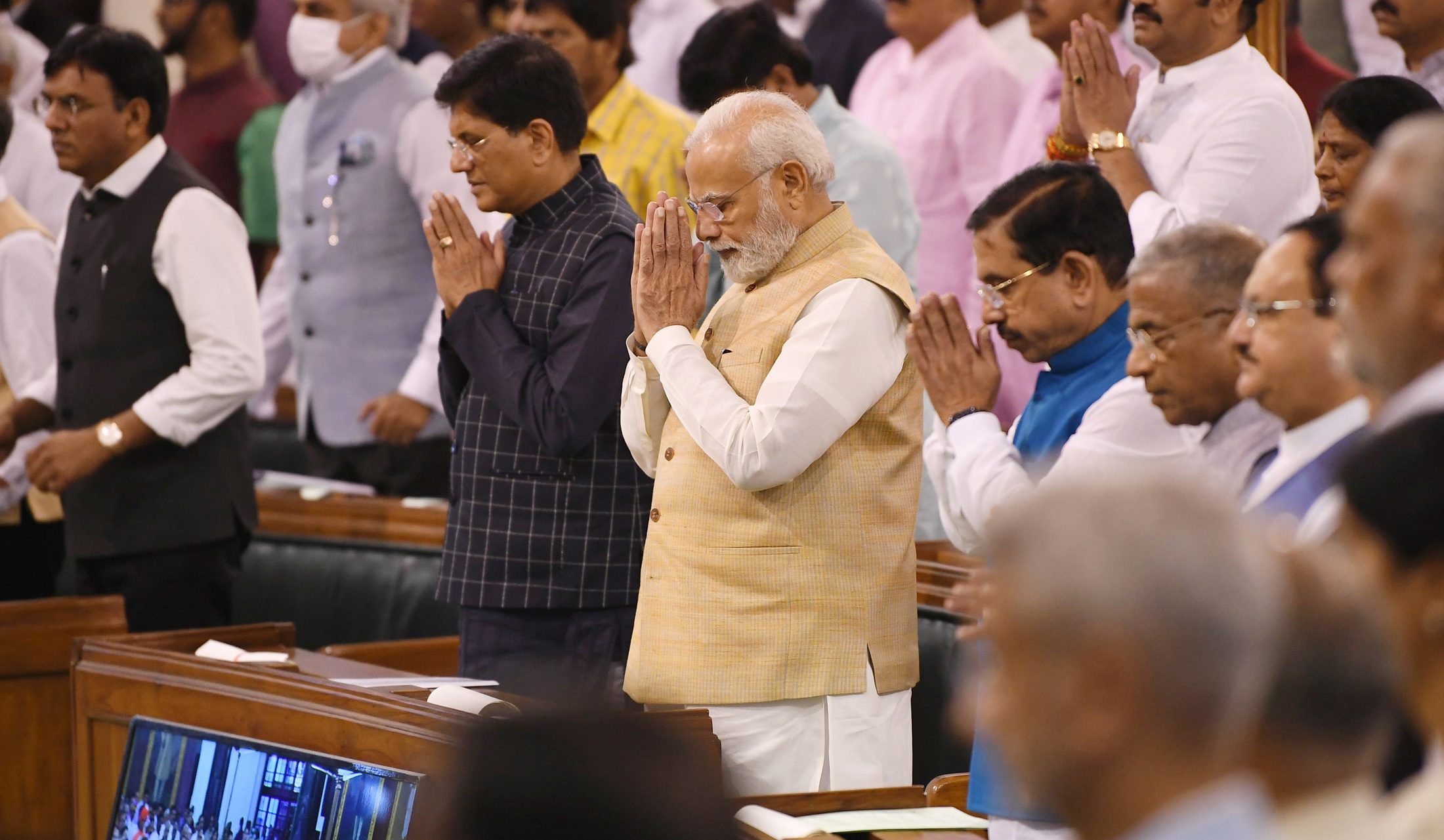 PM attends farewell programme hosted for President Shri Ram Nath Kovind ...