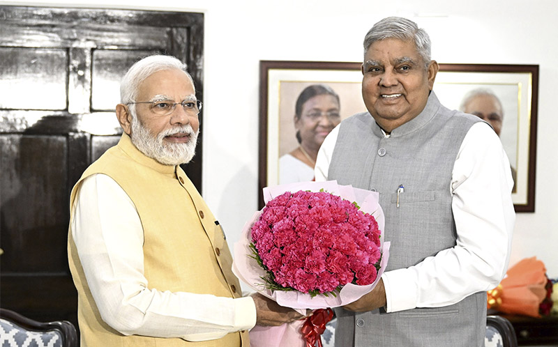 PM Congratulates Shri Jagdeep Dhankar On Being Elected As Vice ...