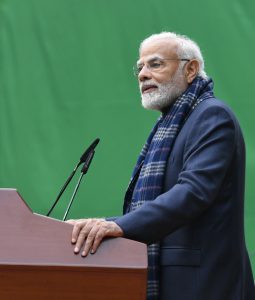 PM addresses NCC Cadets and NSS Volunteers