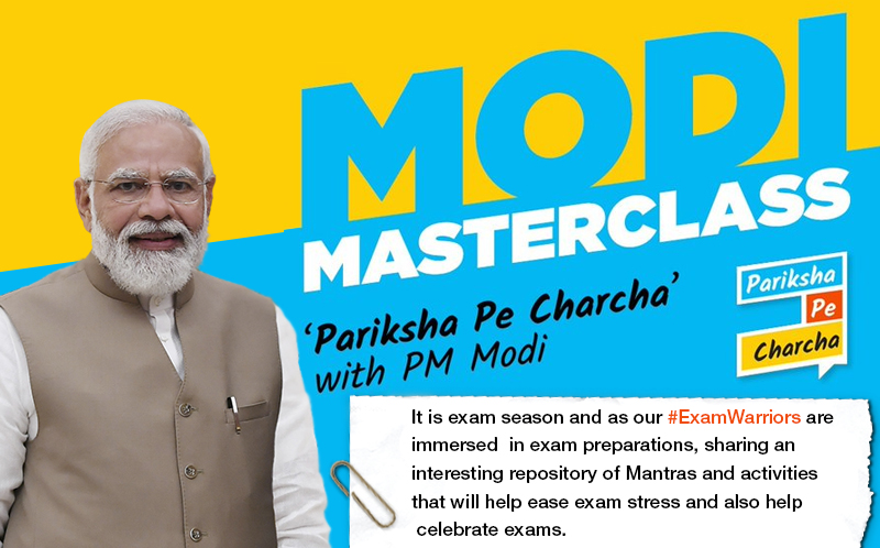 PM shares interesting repository of mantras and activities on Pariksha ...