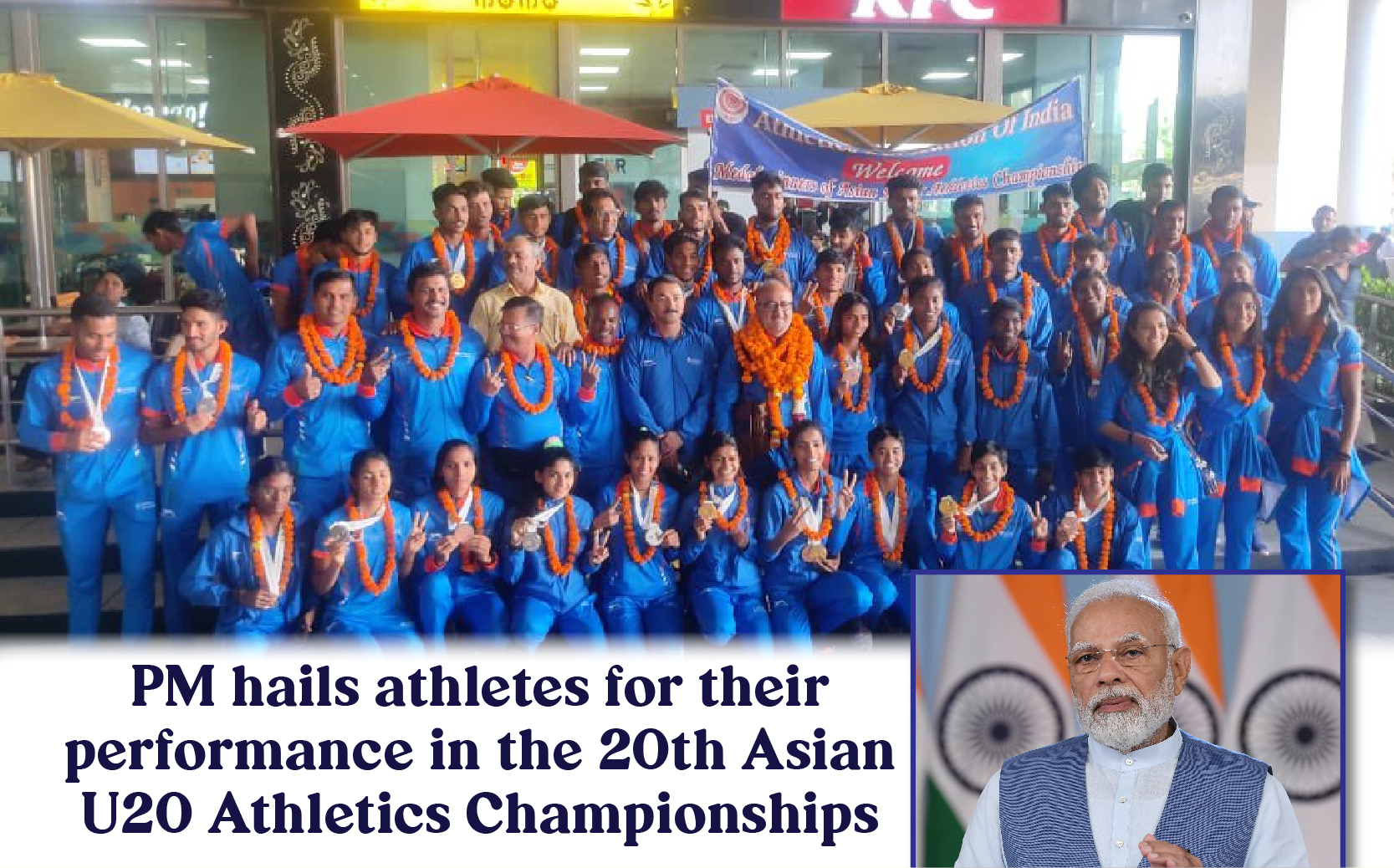 PM Hails Athletes For Their Performance In The 20th Asian U20 Athletics Championships Prime