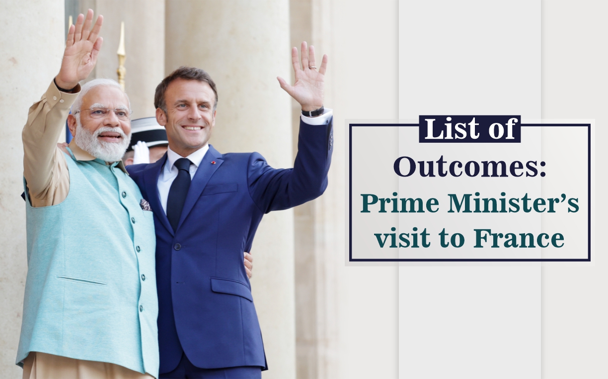 List Of Outcomes Pms Visit To France Prime Minister Of India