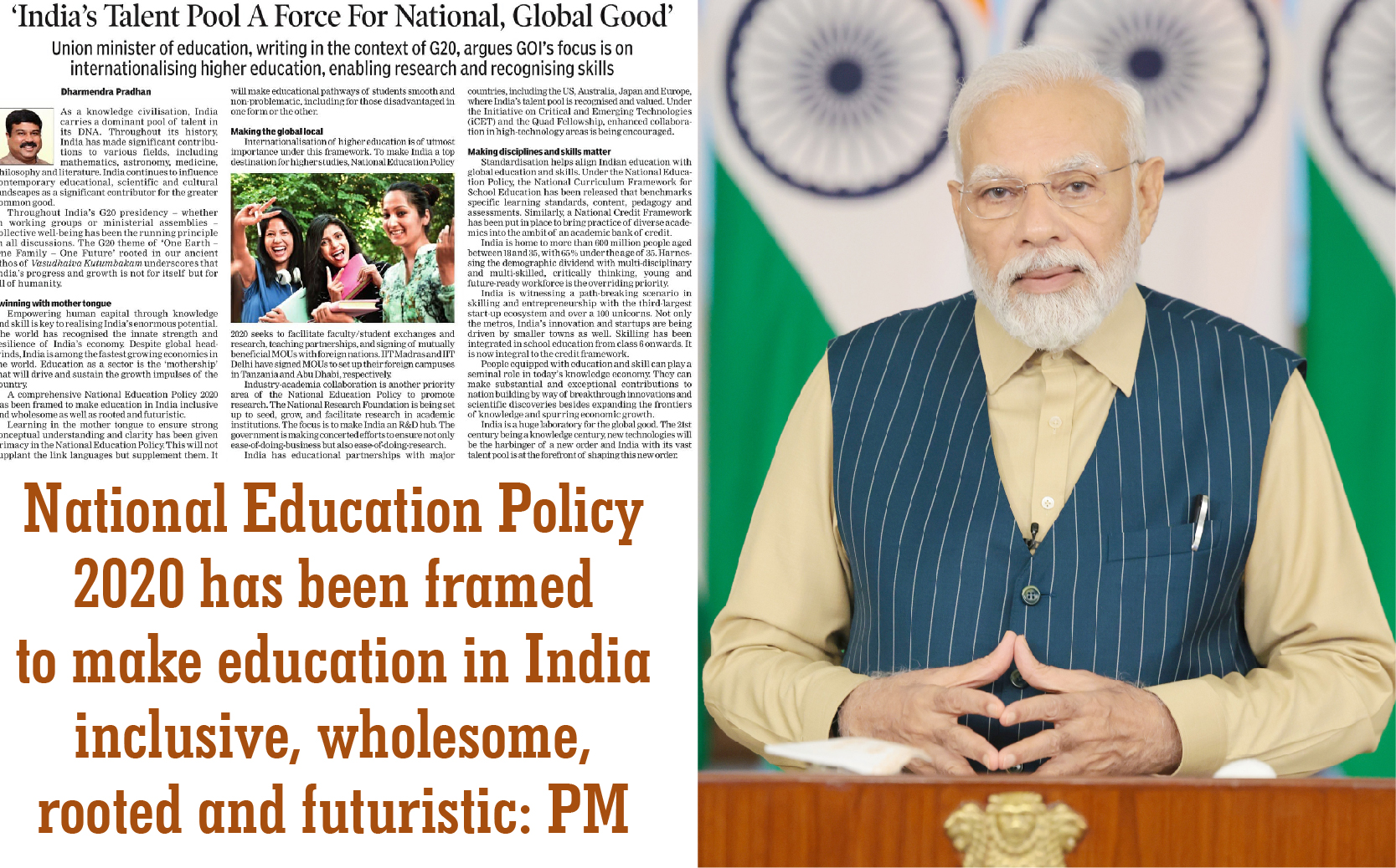 National Education Policy 2020 Has Been Framed To Make Education In ...