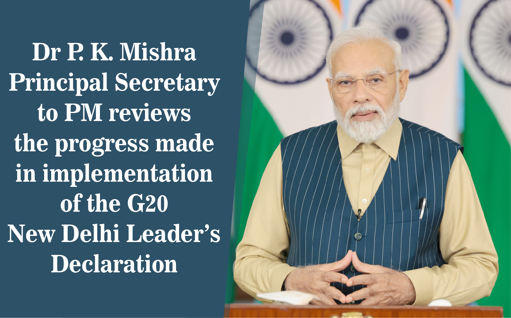 Dr P K Mishra Principal Secretary To Pm Reviews The Progress Made In