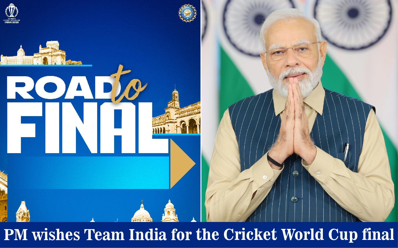 PM wishes Team India for the Cricket World Cup final | Prime Minister ...