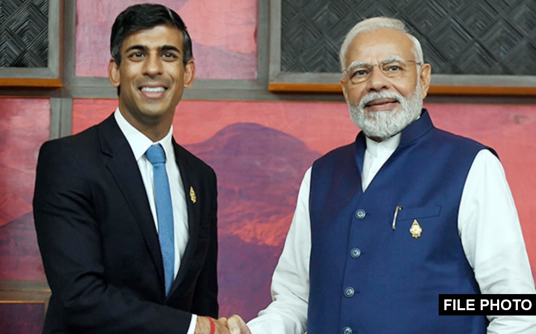 Pm Speaks With The Uk Prime Minister Rishi Sunak Prime Minister Of India