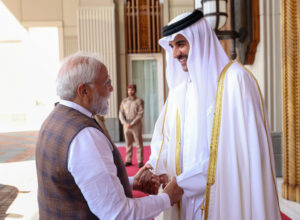 PM meets the Amir of Qatar