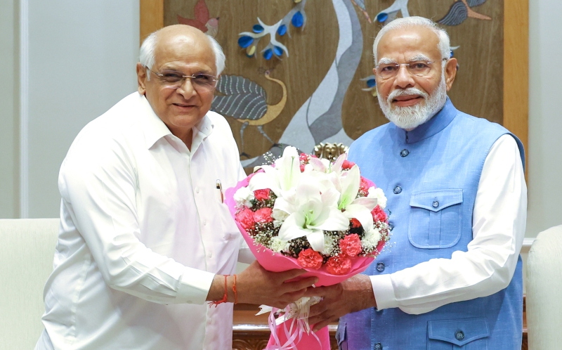 Gujarat CM meets PM | Prime Minister of India