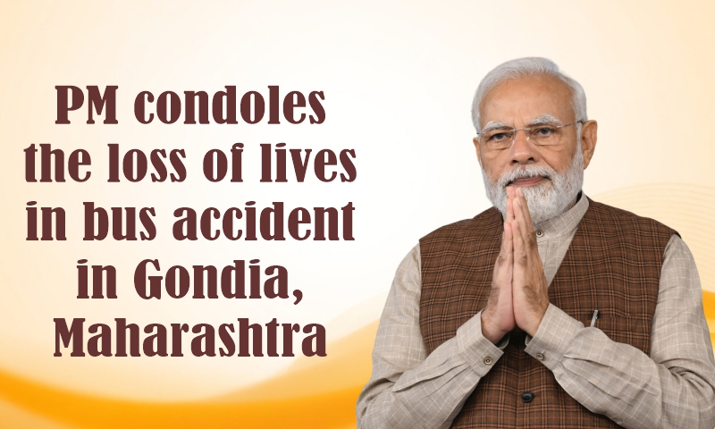 PM condoles the loss of lives in bus accident in Gondia, Maharashtra