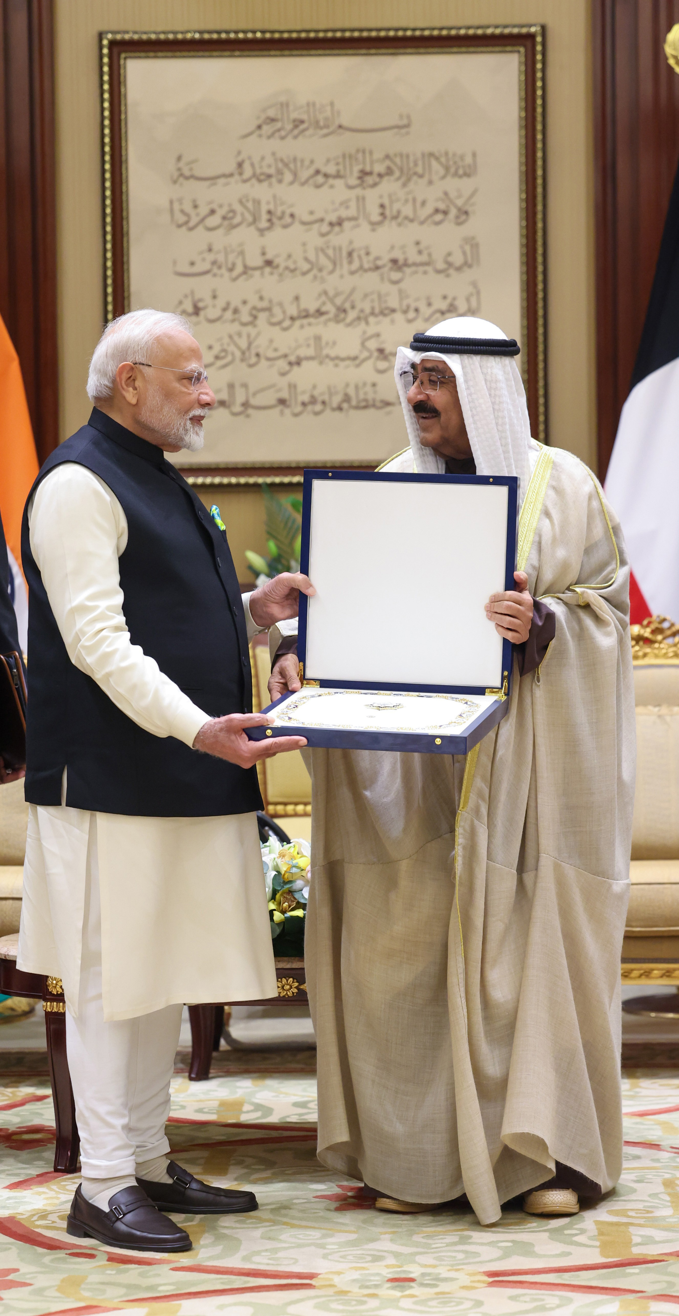 PM conferred with the highest national award of Kuwait