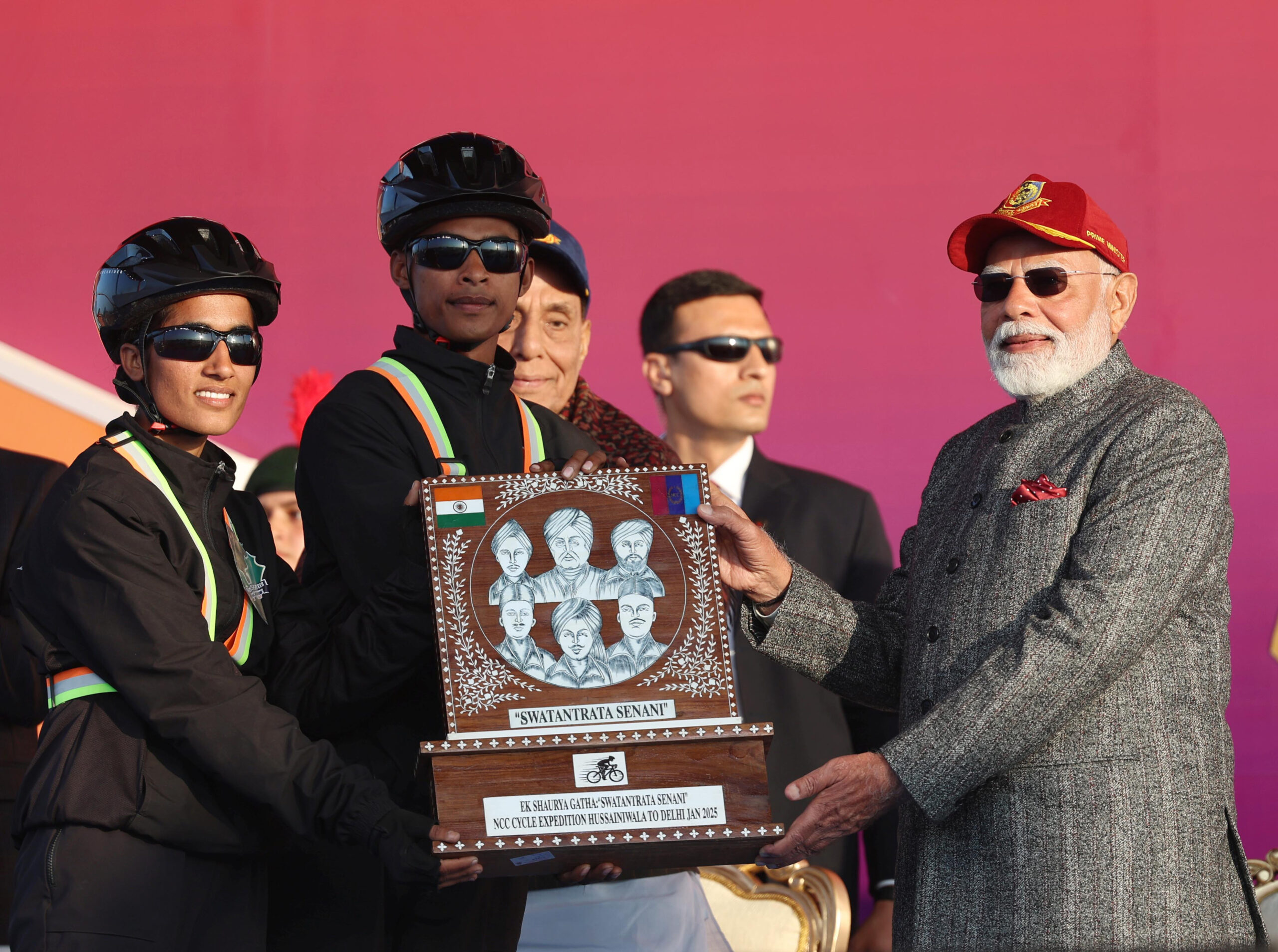 PM attends the annual NCC PM Rally, in Delhi on January 27, 2025.