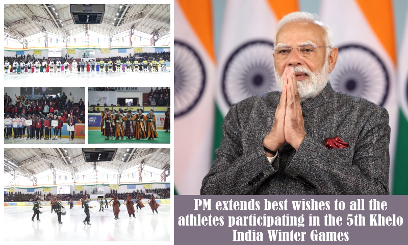 PM extends best wishes to all the athletes participating in the 5th Khelo India Winter Games