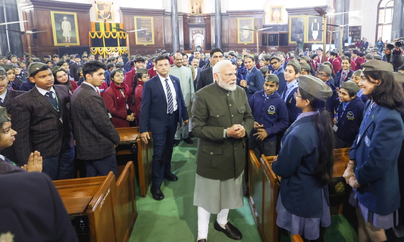 PM’s interaction with students on the occasion of Jayanti of Netaji Subhas Chandra Bose