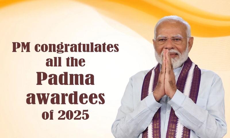 PM congratulates all the Padma awardees of 2025