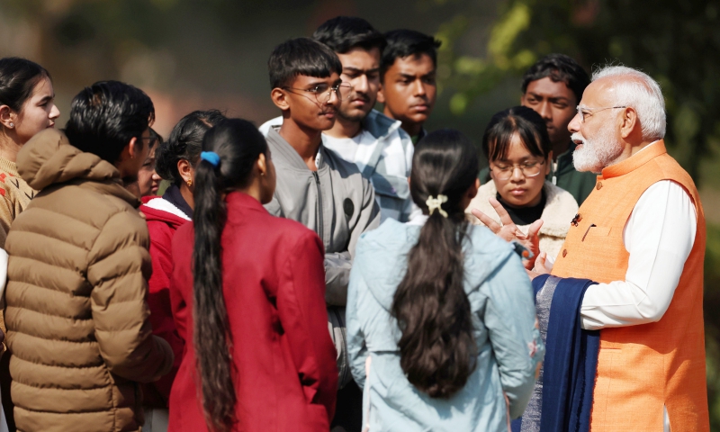 PM’s interaction with Students at “Pariskha Pe Charcha 2025” programme