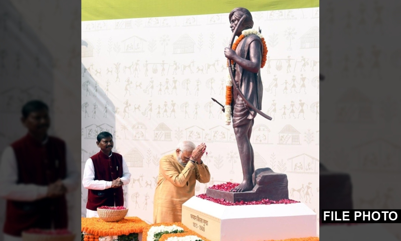 PM pays tributes to Dharti Aaba Bhagwan Birsa Munda Ji on his martyrdom day